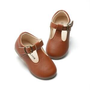 Meckior Toddler Girls Dress Shoes Little Mary Jane Princess Shoes Sz 21/ US 5.5